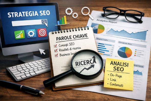 Strategia SEO moderna orientata a intenti di ricerca e risultati concreti