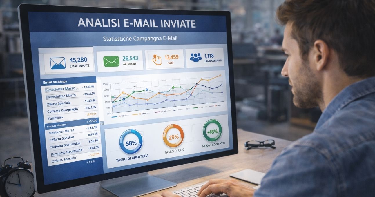 KPI email marketing: aperture clic conversioni e ROI